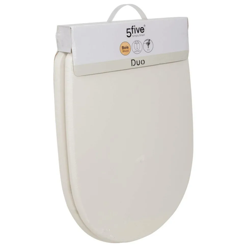 5 FIVE SIMPLY SMART - 5five - abattant wc "duo" ivoire