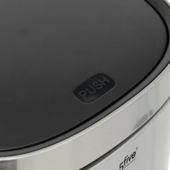 5 FIVE SIMPLY SMART - 5five - poubelle en métal gris 50l