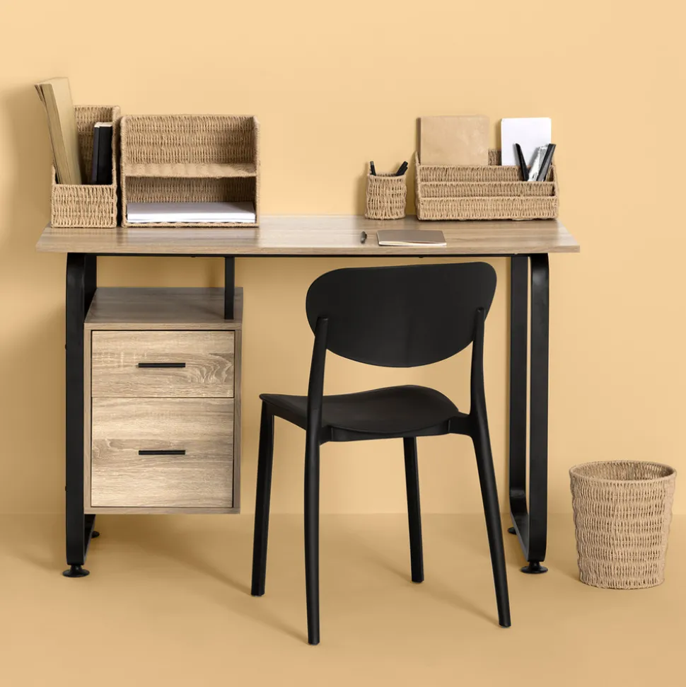 5 FIVE SIMPLY SMART - 5five - rack à document "kord" double en papier tressé