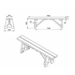 2.- MASGAMES OUTDOOR FURNITURE - Masgames zurich banc d'extérieur en bois