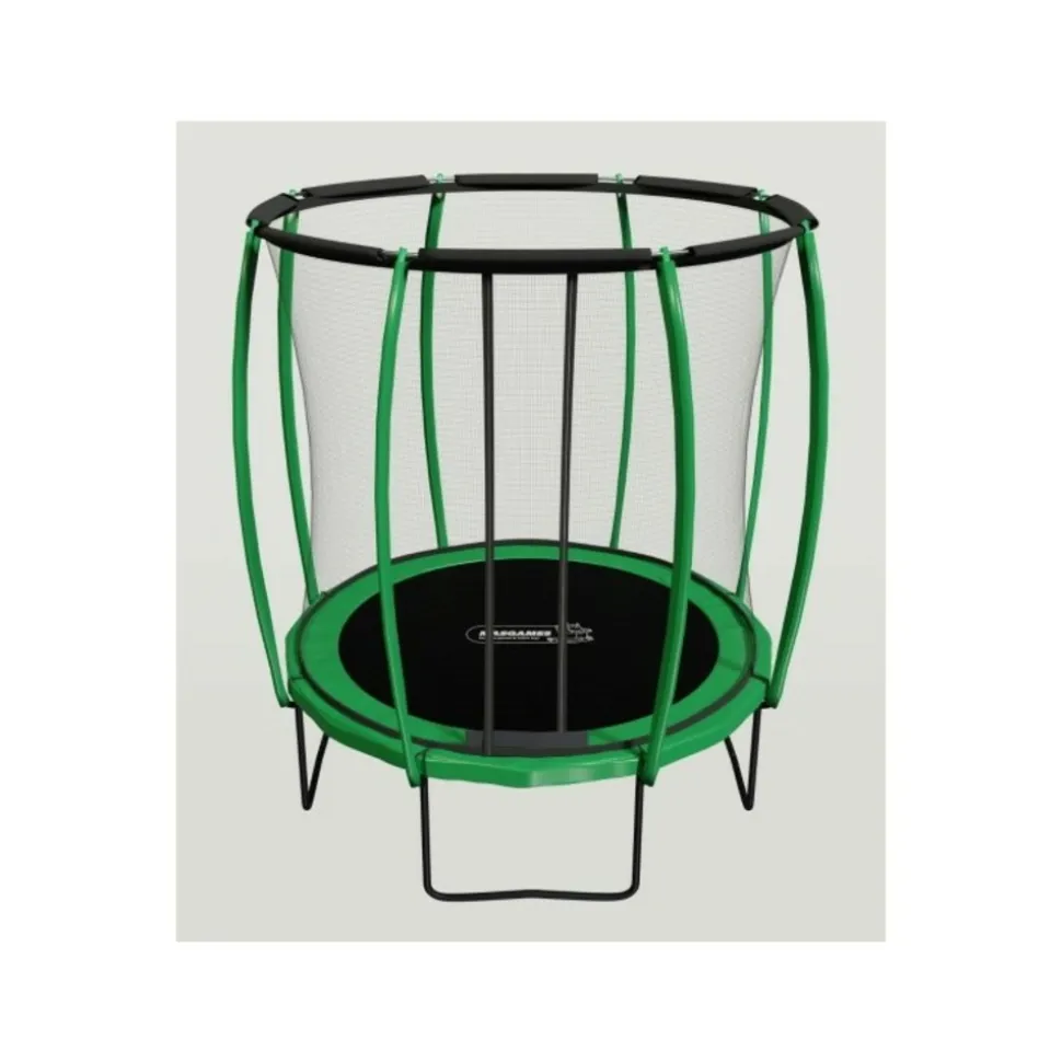 1.- MASGAMES OUTDOOR GAMES - Trampoline masgames premium 305 avec filet de protection, échelle et ancrages
