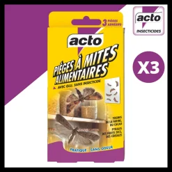 ACTO - Acto pièges à mites alimentaires - piège sans odeur et sans insecticide