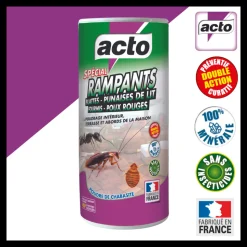 ACTO - Acto poudre anti-insectes rampants : protection naturelle et efficace