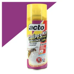 ACTO - Aérosol acto spécial guepes frelons - kit spécial toitures et combles