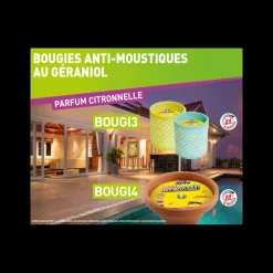 ACTO - Bougie à la citronnelle et géraniol: l'innovation anti-moustiques pour l'été