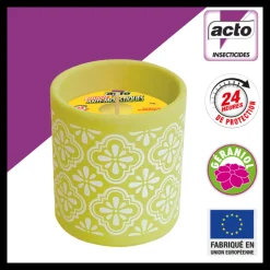 ACTO - Bougie à la citronnelle et géraniol: l'innovation anti-moustiques pour l'été