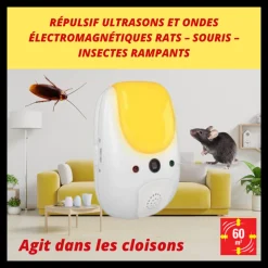 ACTO - Retro répulsif 2 en1 - ondes électromagnétiques