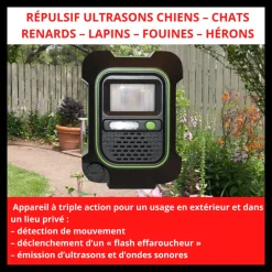 ACTO - Retro répulsif ultrasons chiens 鈥érons