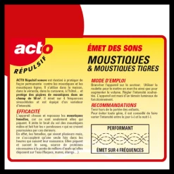 ACTO - Répulsif ultrasons moustiques 鈥