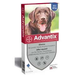 ADVANTIX - Pipette antiparasitaire grand chien advantix x4