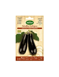 AGREEN - 10 sachet de graines eco long violet aubergine agreen