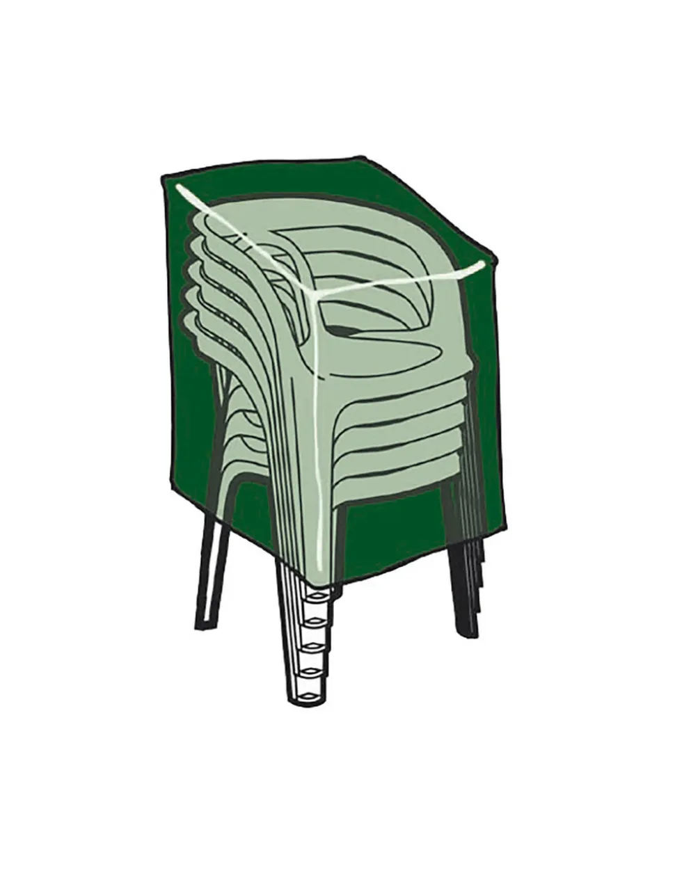 ALTADEX - Housse de protection housse chaises 68x68x110cm 240gr/m²