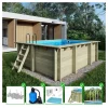 ALTANKA - Piscine en bois aqua 4,65x2,85 - h.1,24 m fixations à visser - bas7306ospl - altanka