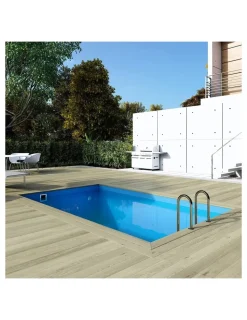 ALTANKA - Piscine en bois aqua 4,65x2,85 - h.1,24 m fixations à visser - bas7306ospl - altanka