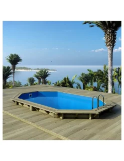 ALTANKA - Piscine en bois nemo 4,3x3 - h.1,18 m fixations à visser - bas7302ospl+sza - altanka