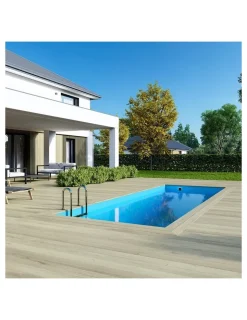 ALTANKA - Piscine en bois aqua 6,1x2,85 - h.1,31 m fixations à sceller - bas7307ospi+sza - altanka