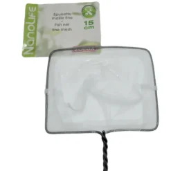 ANIMALLPARADISE - Epuisette filet blanc, maille fine, 15 cm x 13 x 40 cm, aquarium