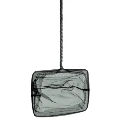 ANIMALLPARADISE - Epuisette filet noir, maille moyenne, 15 cm x 13 x 40 cm, aquarium