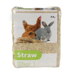ANIMALLPARADISE - Paille 2.5 kg soit 75 litres pour rongeur et basse cour
