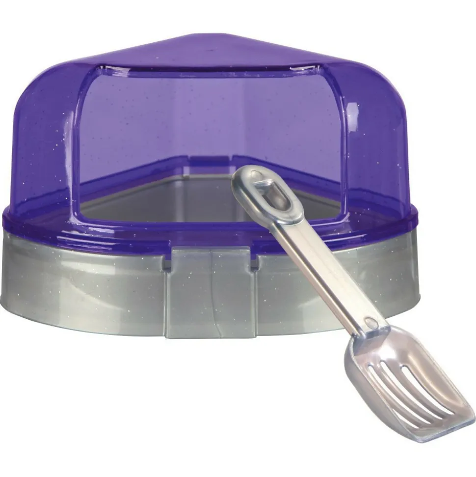 ANIMALLPARADISE - Toilette d'angle avec toit 14 x 8 x 11 cm. Petit rongeur