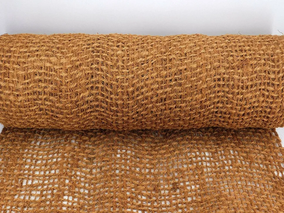 AQUAGART - 110 m filet anti-érosion en fibre de coco 1 m de large, film pour bassin de jardin, toile en fibre de noix de coco 750 g