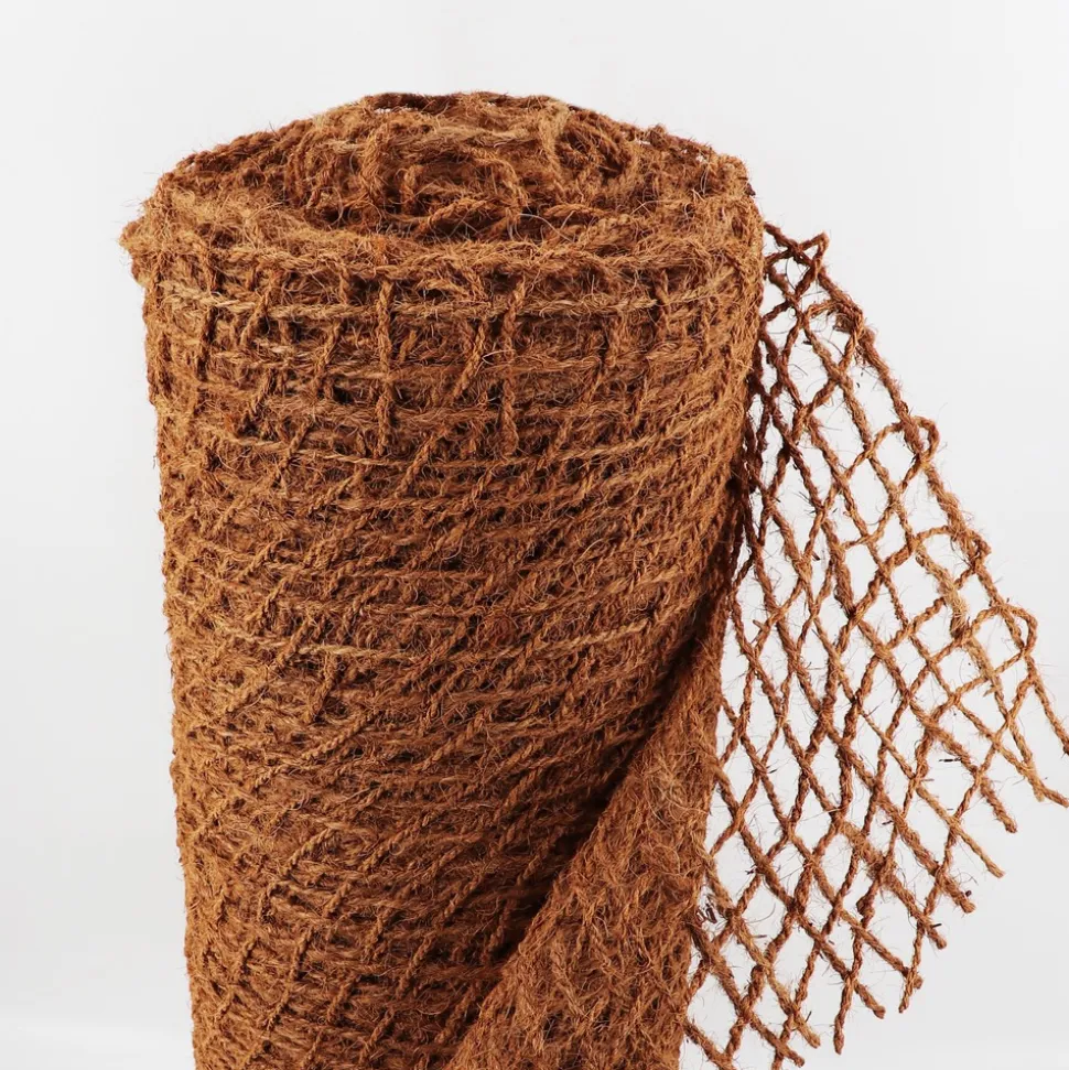 AQUAGART - 100 m filet anti-érosion, 1 m de large, liner pour bassin de jardin, natte en fibre de coco 450 g