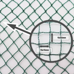 AQUAGART - Filet de bassin 16 m x 12 m filet à feuilles, filet, filet de protection contre les feuilles, robuste