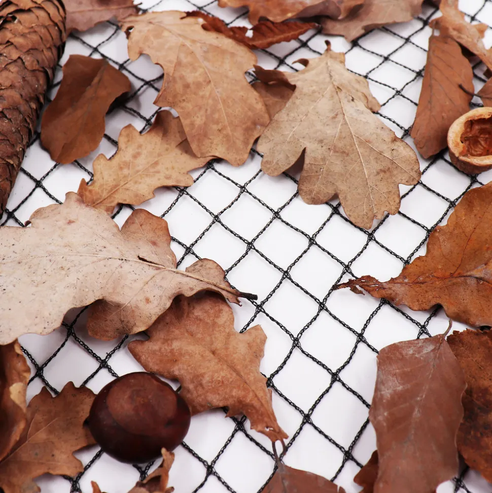 AQUAGART - Filet de bassin 8 m x 8 m noir, filet d'étang à poisson, filet à feuilles, filet, filet de protection contre les oiseaux, robuste