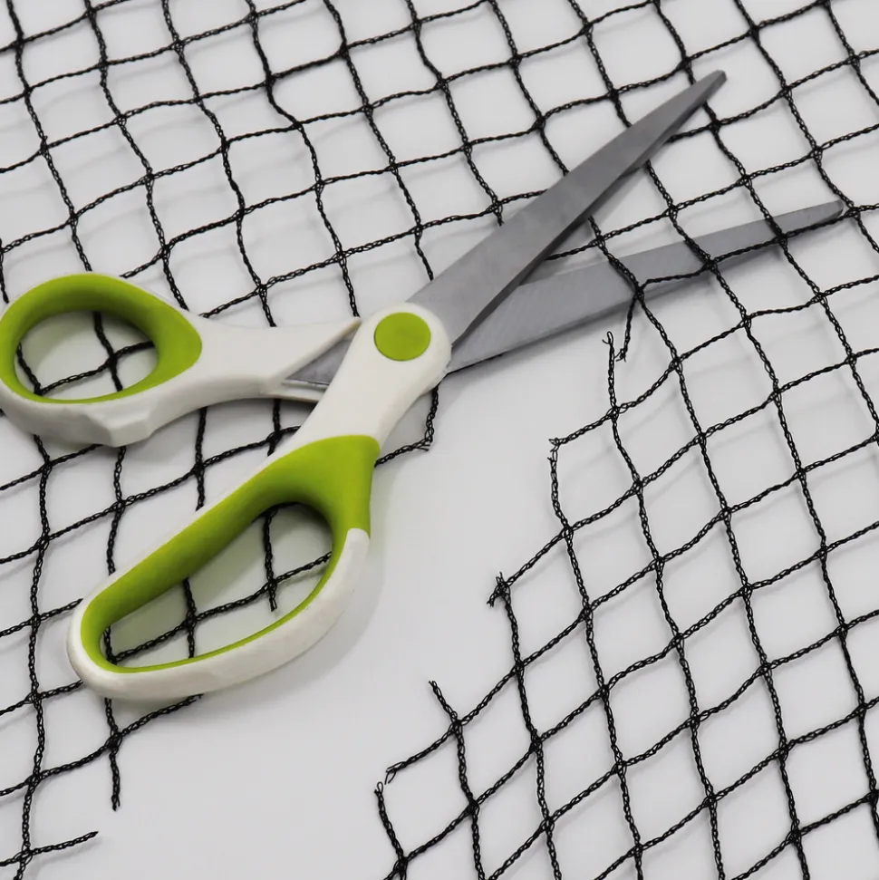 AQUAGART - Filet de bassin 8 m x 8 m noir, filet d'étang à poisson, filet à feuilles, filet, filet de protection contre les oiseaux, robuste