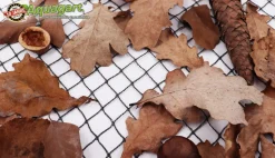 AQUAGART - Filet de bassin 6 m x 16 m, noir, filet d’étang à poisson, filet à feuilles, filet, filet de protection contre les oiseaux, robuste