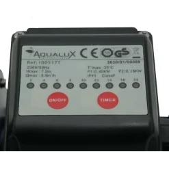 Aqualux pompe de filtration piscine avec timer intégré - 1/3cv - 100517t