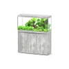 AQUATLANTIS - Aquarium avec meuble LED Splendid 120 gris béton – 120x40x61 cm 294 L