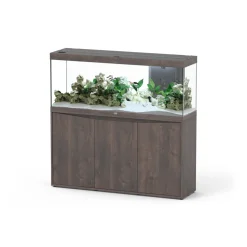 AQUATLANTIS - Aquarium avec meuble LED Splendid 120 chêne brun - 150x40x61 cm 364 L