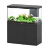 AQUATLANTIS - Aquarium avec meuble LED Volga 350 noir - 122,5x52,7x66,1 cm 427 L