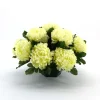 ARCHE DIFFUSION - Coupe de chrysanthèmes artificiels, 14 têtes - Blanc