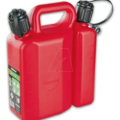 ARNOLD - Jerrican double avec goulotte souple et goulotte rigide 3 + 1,5 l