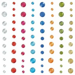 ARTEMIO - 480 perles autocollantes diamants multicolores