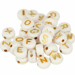 ARTEMIO - 300 perles blanches alphabet