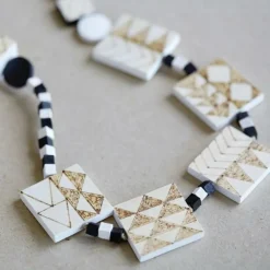 ARTEMIO - 12 perles en bois carrées 30 x 5 mm