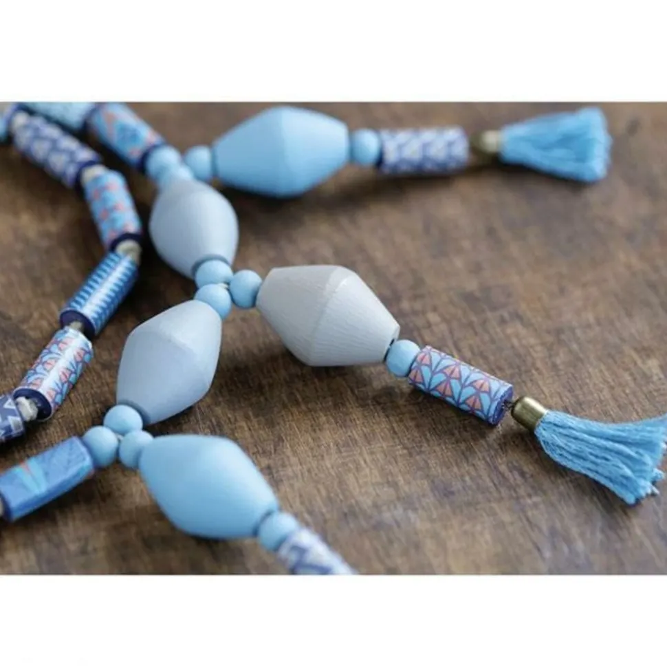 ARTEMIO - 25 perles en bois cylindres 20 x 8.6 mm