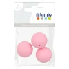 ARTEMIO - 3 perles silicone rondes - 15 mm - rose