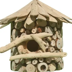 ARTXLIGHT - Nichoir demi-rond en bois d'albésia à accorcher