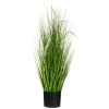 ATMOSPHERA - Bouquet artificiel d'herbes et queues de chat en pot h 100 cm