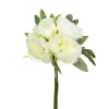 ATMOSPHERA - Bouquet artificiel 4 pivoines blanches h 30 cm