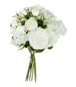 ATMOSPHERA - Bouquet de 18 fleurs artificielles blanches d. 32 x h. 50 cm