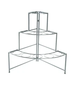 ATMOSPHERA - Etagère présentoir pour fleurs en zinc avec 9 cache-pots