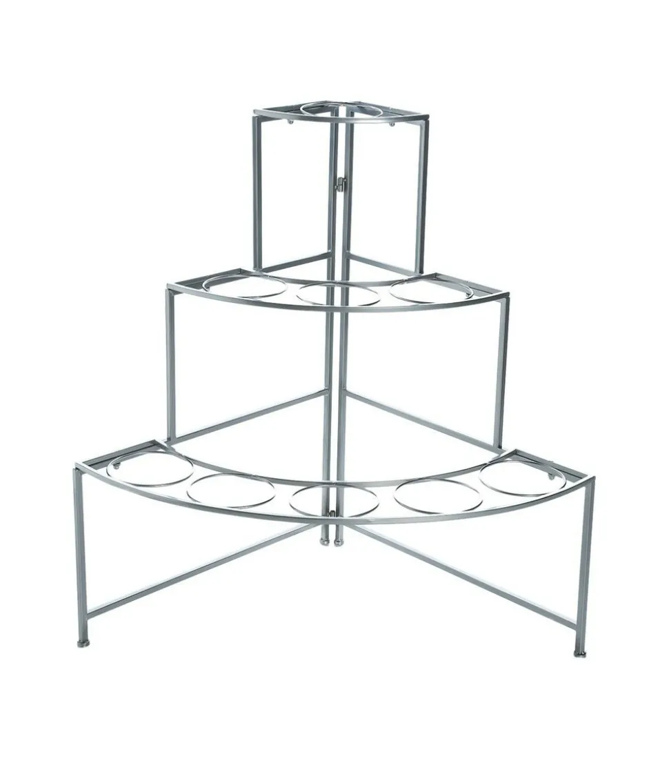 ATMOSPHERA - Etagère présentoir pour fleurs en zinc avec 9 cache-pots