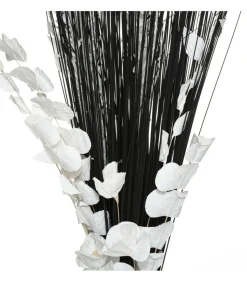 ATMOSPHERA - Fagot de fleurs et tiges séchées blanc et noir d. 40 x h. 150 cm
