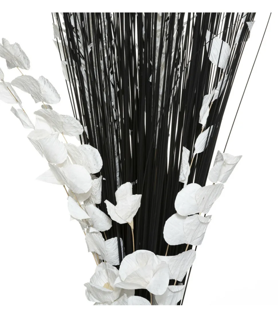 ATMOSPHERA - Fagot de fleurs et tiges séchées blanc et noir d. 40 x h. 150 cm