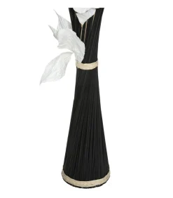 ATMOSPHERA - Fagot de fleurs et tiges séchées blanc et noir d. 40 x h. 150 cm